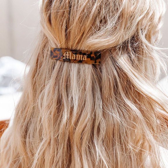 TORTOISE matching MAMA + MINI me HAIR CLIP SET Barrette NEW - Picture 4 of 4